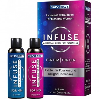 Возбуждающие гели для пар SWISS NAVY INFUSE Arousal Gels for Couples Возбуждающие гели для пар SWISS NAVY INFUSE Arousal Gels for Couples